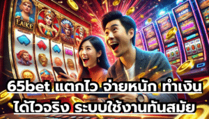 65bet แตกไว จ่ายหนัก ทำเงินได้ไวจริง ระบบใช้งานทันสมัย