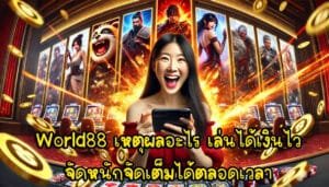 World88 เหตุผลอะไร เกมสล็อต เล่นได้เงินไว จัดหนัก จัดเต็ม ได้ตลอดเวลา-1