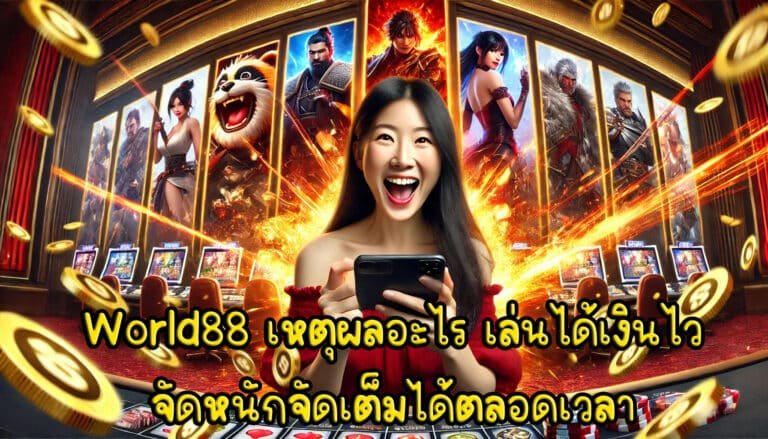 World88 เหตุผลอะไร เกมสล็อต เล่นได้เงินไว จัดหนัก จัดเต็ม ได้ตลอดเวลา-1